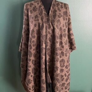 Woolrich Animal Print Open Cardigan